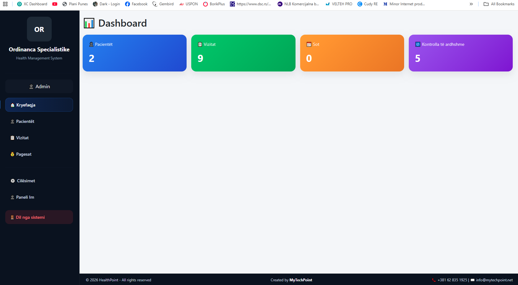 HealthPoint Dashboard